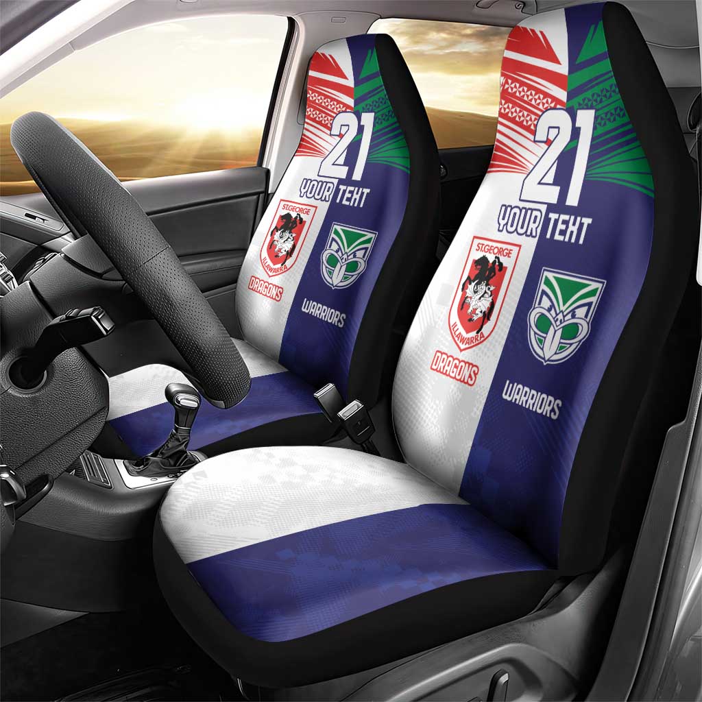Custom Warriors-Dragons Car Seat Cover Together Sporty Style