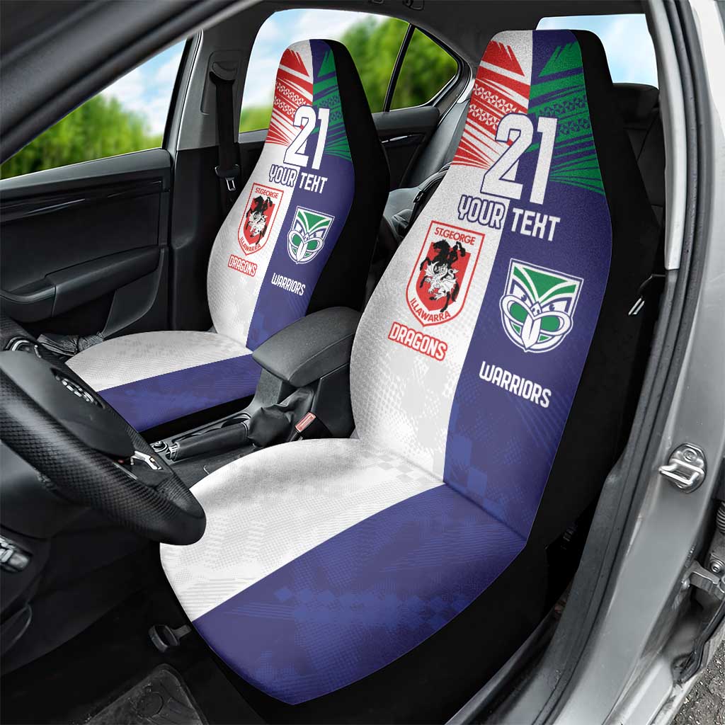 Custom Warriors-Dragons Car Seat Cover Together Sporty Style