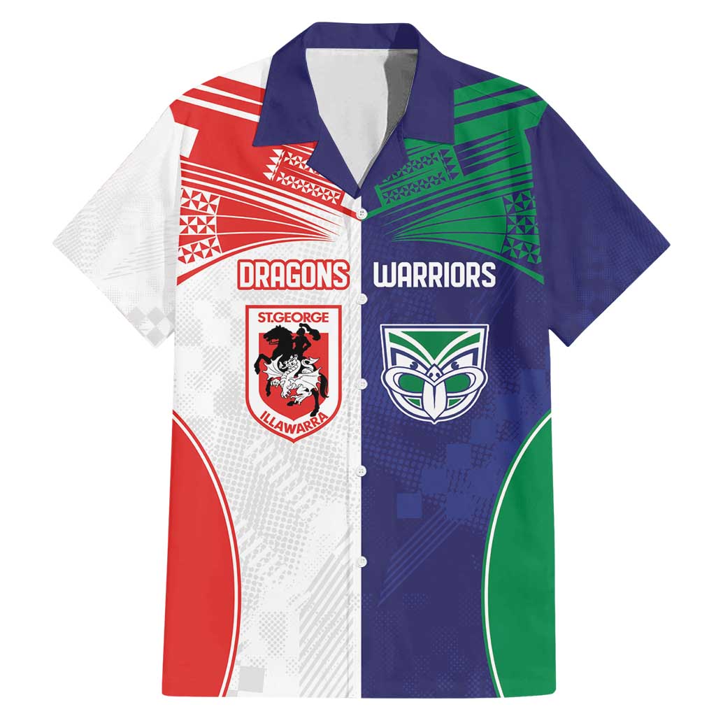 Custom Warriors-Dragons Family Matching Mermaid Dress and Hawaiian Shirt Together Sporty Style