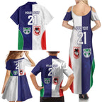 Custom Warriors-Dragons Family Matching Summer Maxi Dress and Hawaiian Shirt Together Sporty Style