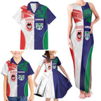 Custom Warriors-Dragons Family Matching Tank Maxi Dress and Hawaiian Shirt Together Sporty Style