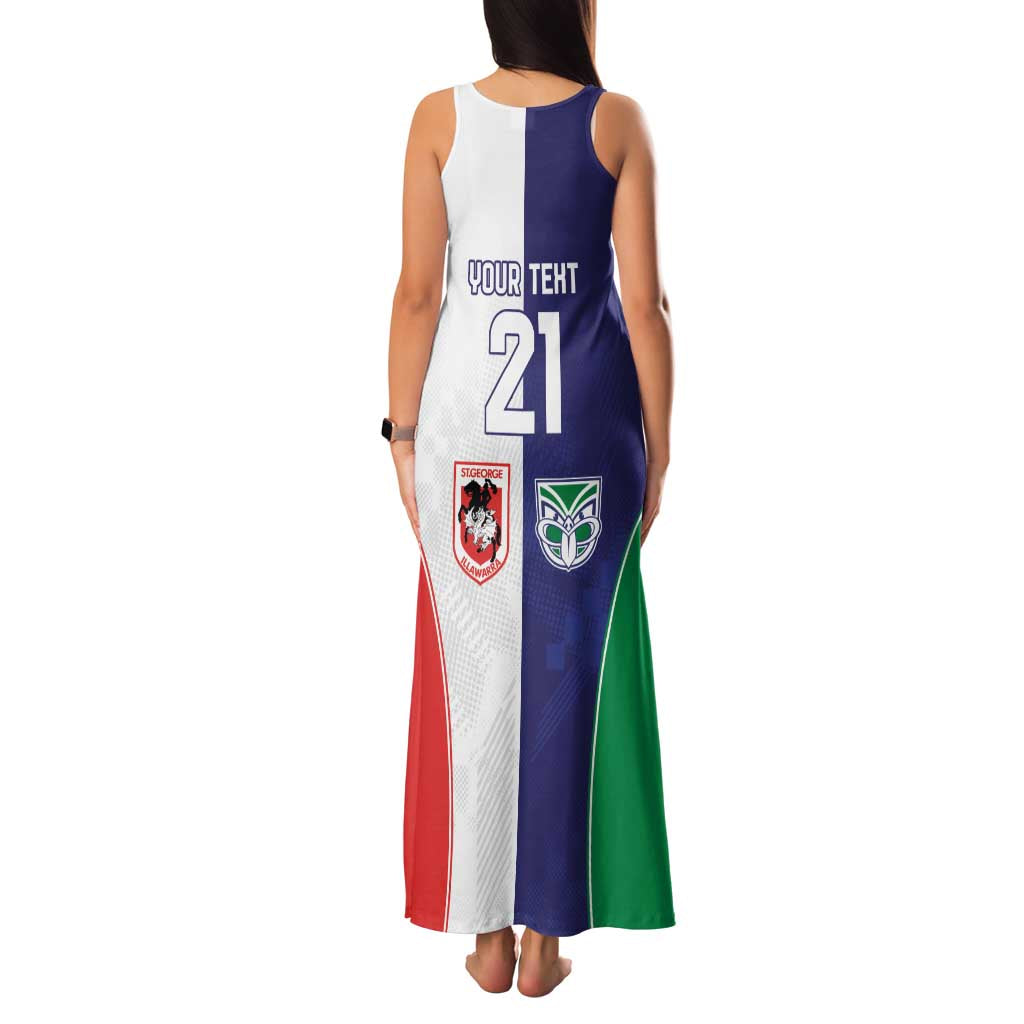 Custom Warriors-Dragons Family Matching Tank Maxi Dress and Hawaiian Shirt Together Sporty Style