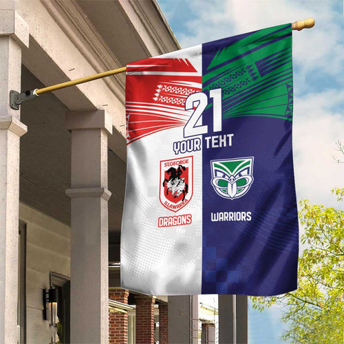 Custom Warriors-Dragons Garden Flag Together Sporty Style