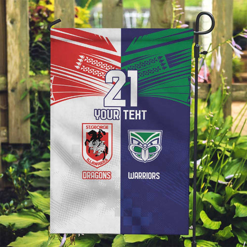 Custom Warriors-Dragons Garden Flag Together Sporty Style