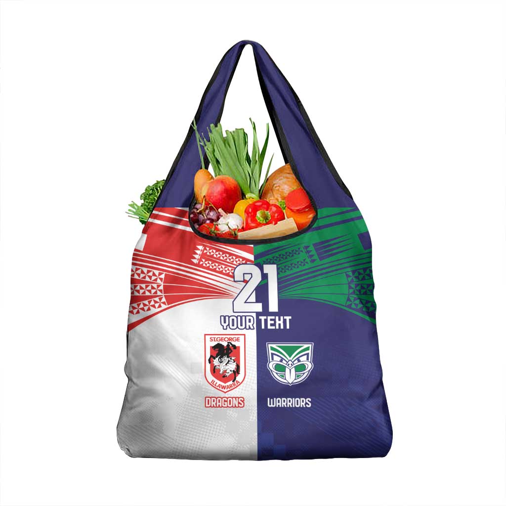 Custom Warriors-Dragons Grocery Bag Together Sporty Style