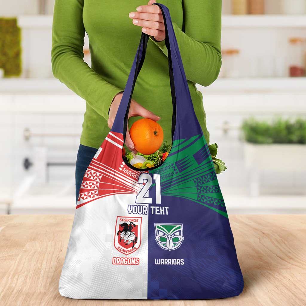 Custom Warriors-Dragons Grocery Bag Together Sporty Style