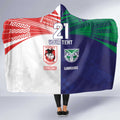 Custom Warriors-Dragons Hooded Blanket Together Sporty Style