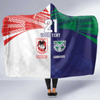 Custom Warriors-Dragons Hooded Blanket Together Sporty Style