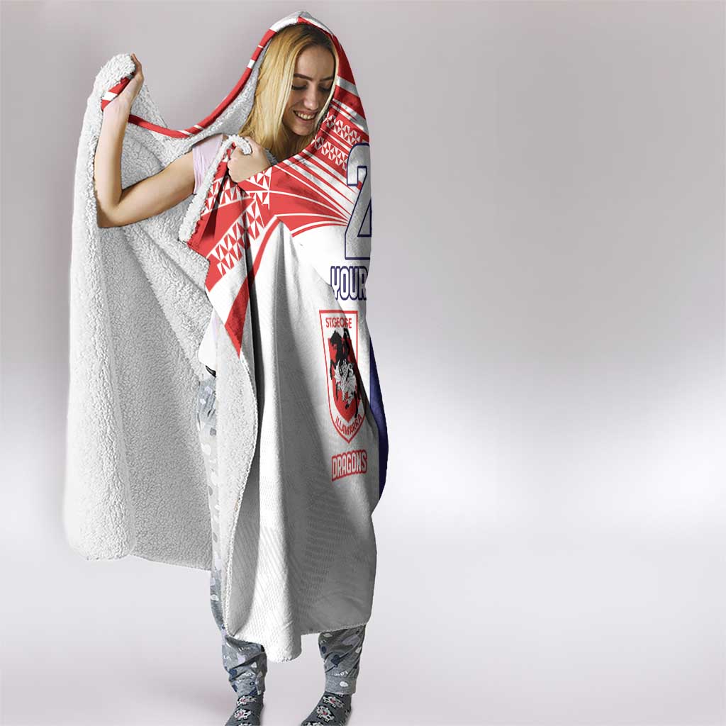 Custom Warriors-Dragons Hooded Blanket Together Sporty Style