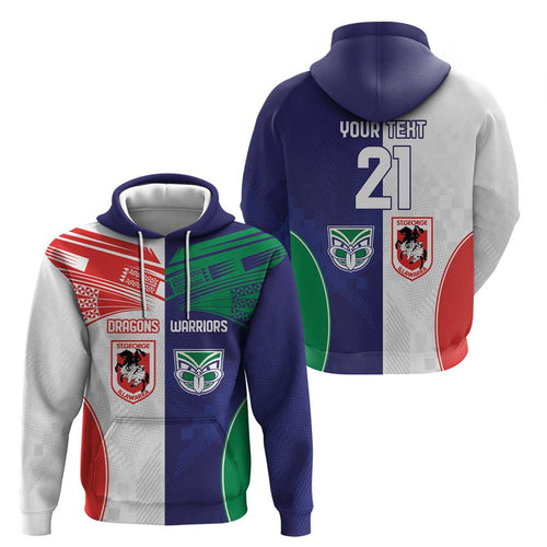 Custom Warriors-Dragons Hoodie Together Sporty Style