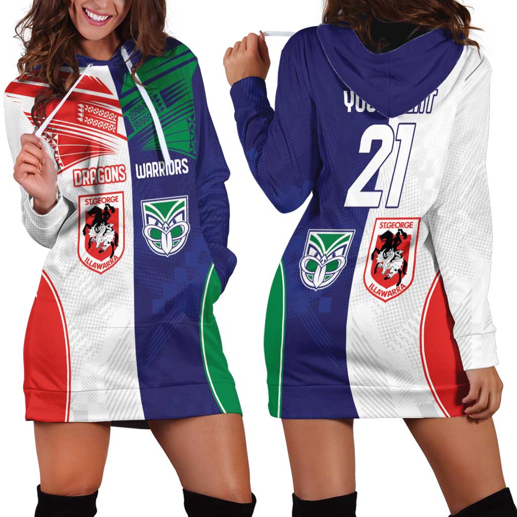 Custom Warriors-Dragons Hoodie Dress Together Sporty Style