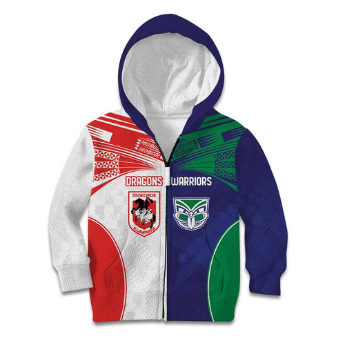 Custom Warriors-Dragons Kid Hoodie Together Sporty Style