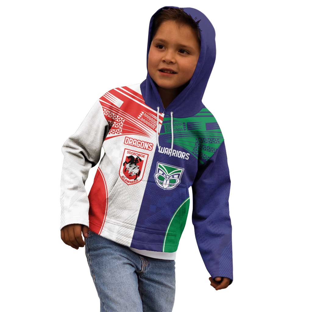 Custom Warriors-Dragons Kid Hoodie Together Sporty Style