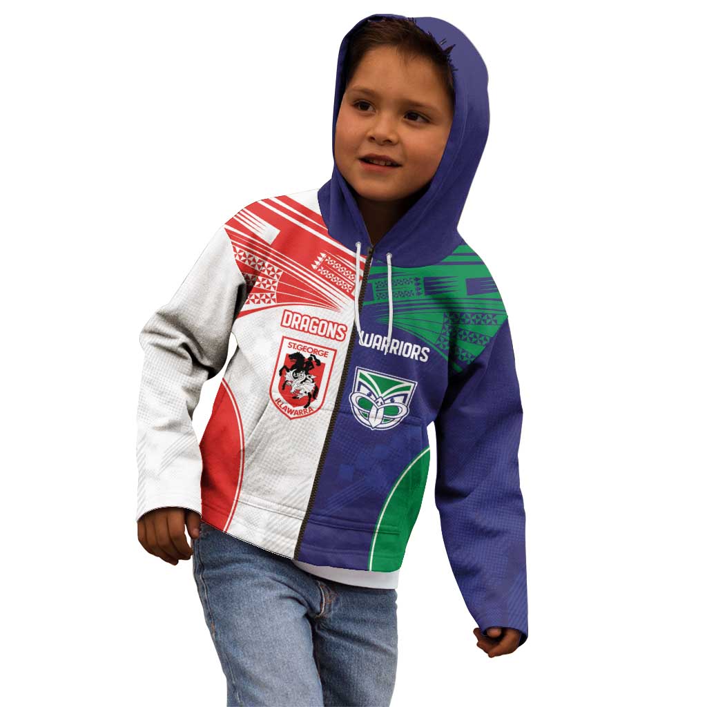 Custom Warriors-Dragons Kid Hoodie Together Sporty Style