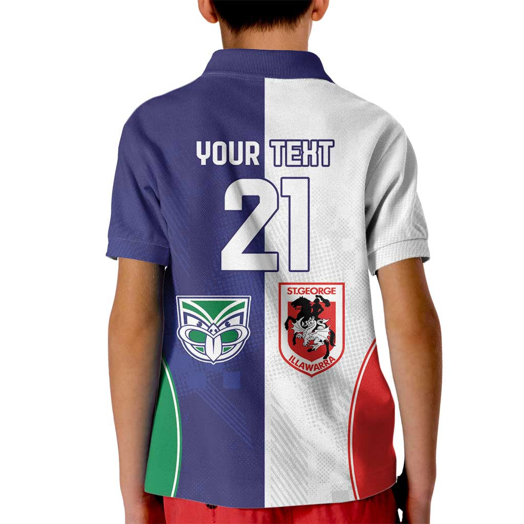 Custom Warriors-Dragons Kid Polo Shirt Together Sporty Style