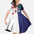 Custom Warriors-Dragons Kid Short Sleeve Dress Together Sporty Style