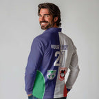 Custom Warriors-Dragons Long Sleeve Polo Shirt Together Sporty Style