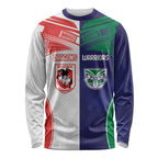 Custom Warriors-Dragons Long Sleeve Shirt Together Sporty Style