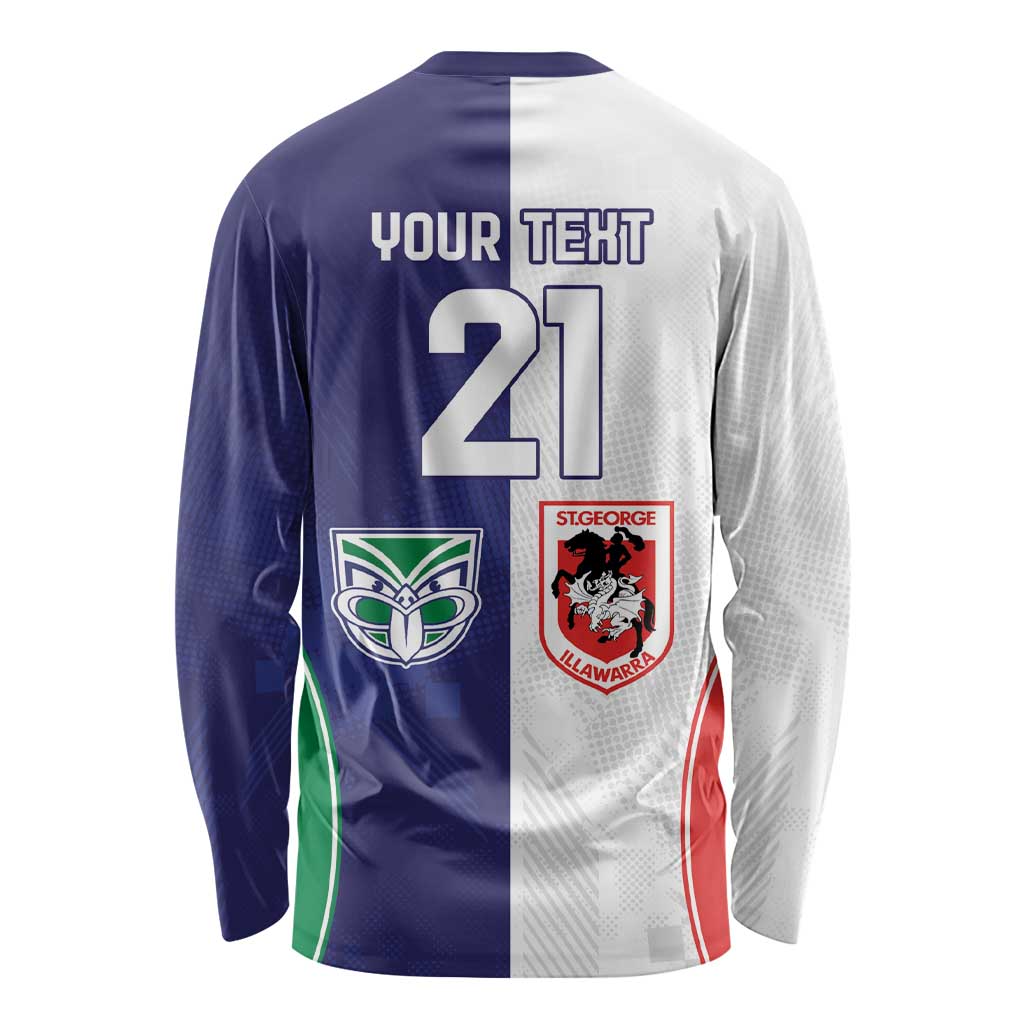 Custom Warriors-Dragons Long Sleeve Shirt Together Sporty Style