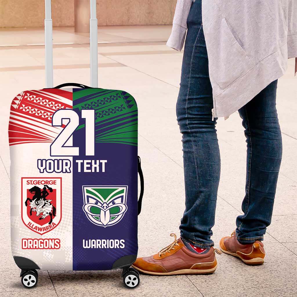 Custom Warriors-Dragons Luggage Cover Together Sporty Style