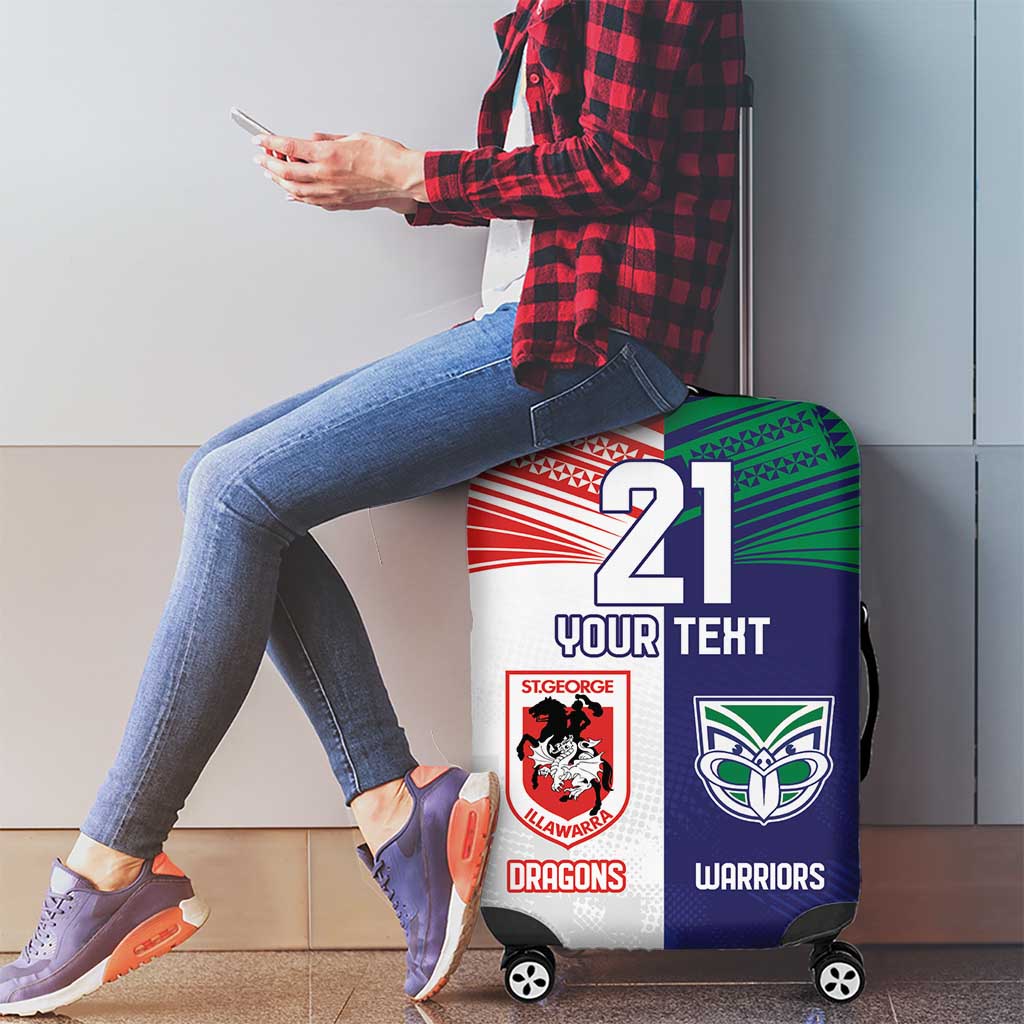Custom Warriors-Dragons Luggage Cover Together Sporty Style