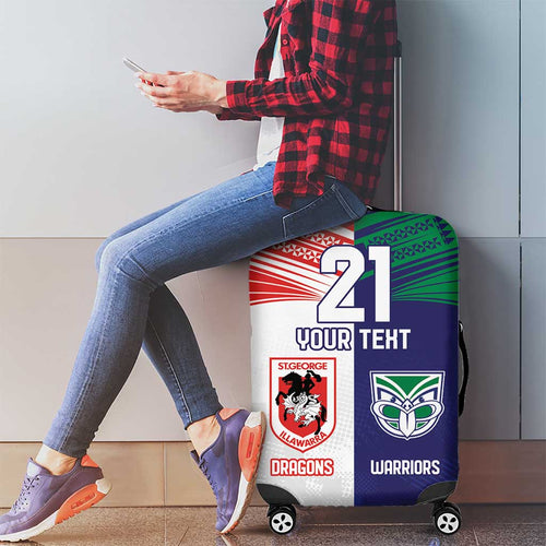 Custom Warriors-Dragons Luggage Cover Together Sporty Style