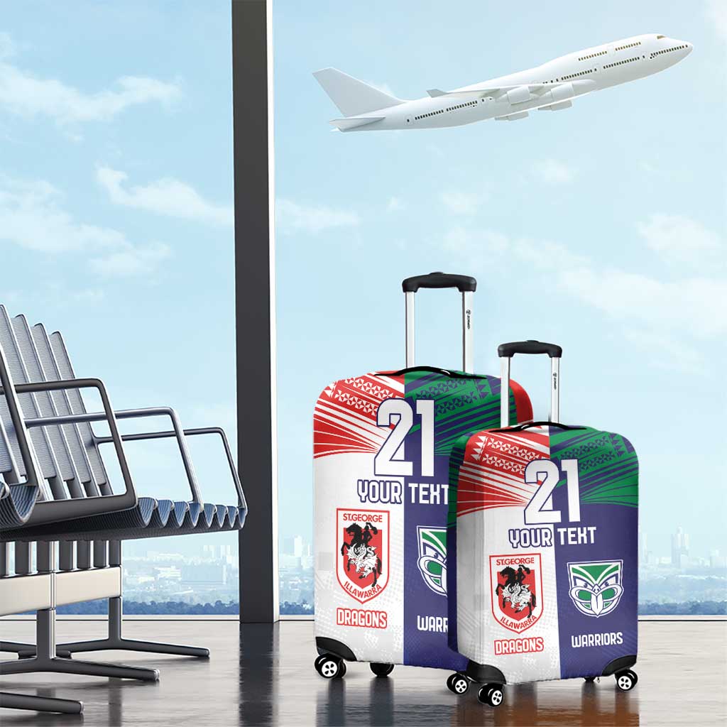 Custom Warriors-Dragons Luggage Cover Together Sporty Style