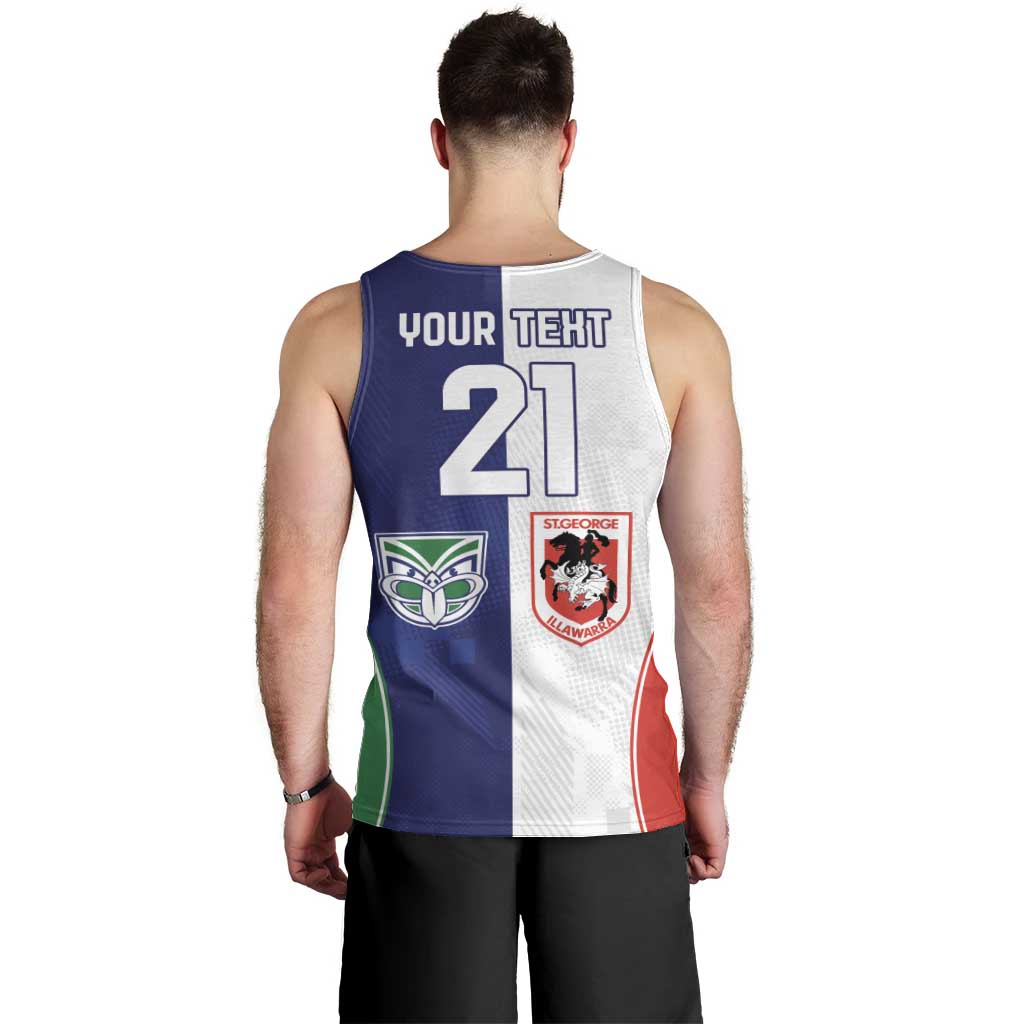 Custom Warriors-Dragons Men Tank Top Together Sporty Style