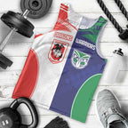 Custom Warriors-Dragons Men Tank Top Together Sporty Style