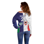 Custom Warriors-Dragons Off Shoulder Sweater Together Sporty Style