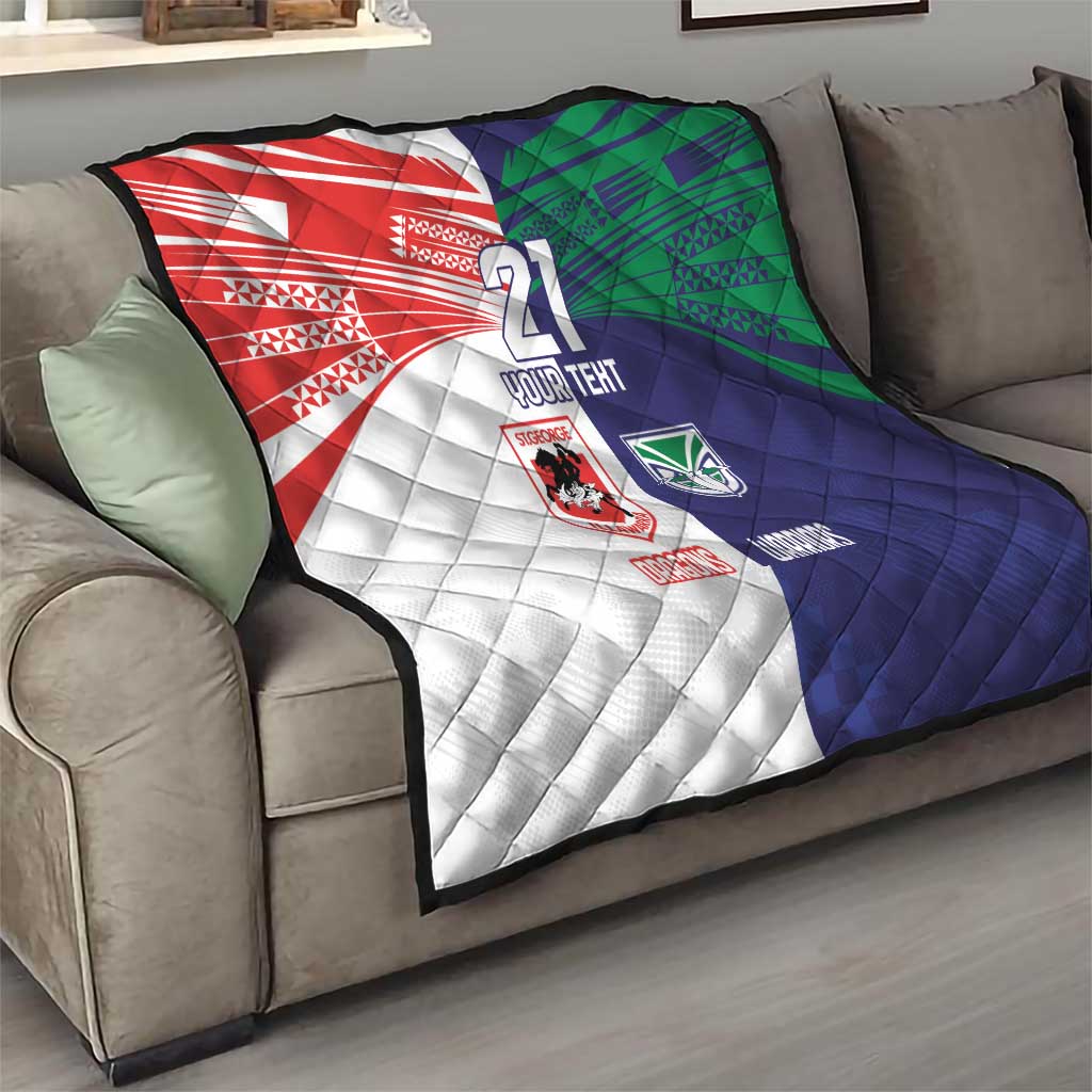Custom Warriors-Dragons Quilt Together Sporty Style