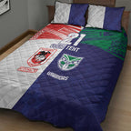 Custom Warriors-Dragons Quilt Bed Set Together Sporty Style