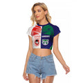 Custom Warriors-Dragons Raglan Cropped T Shirt Together Sporty Style