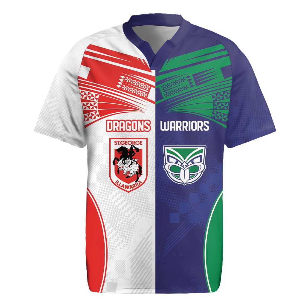 Custom Warriors-Dragons Rugby Jersey Together Sporty Style