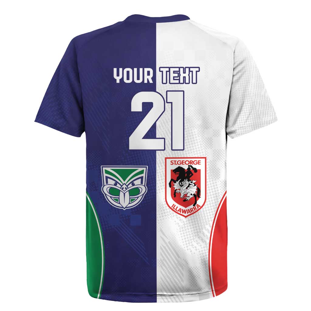 Custom Warriors-Dragons Rugby Jersey Together Sporty Style