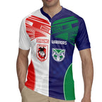 Custom Warriors-Dragons Rugby Jersey Together Sporty Style
