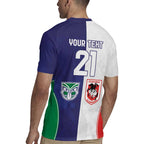 Custom Warriors-Dragons Rugby Jersey Together Sporty Style