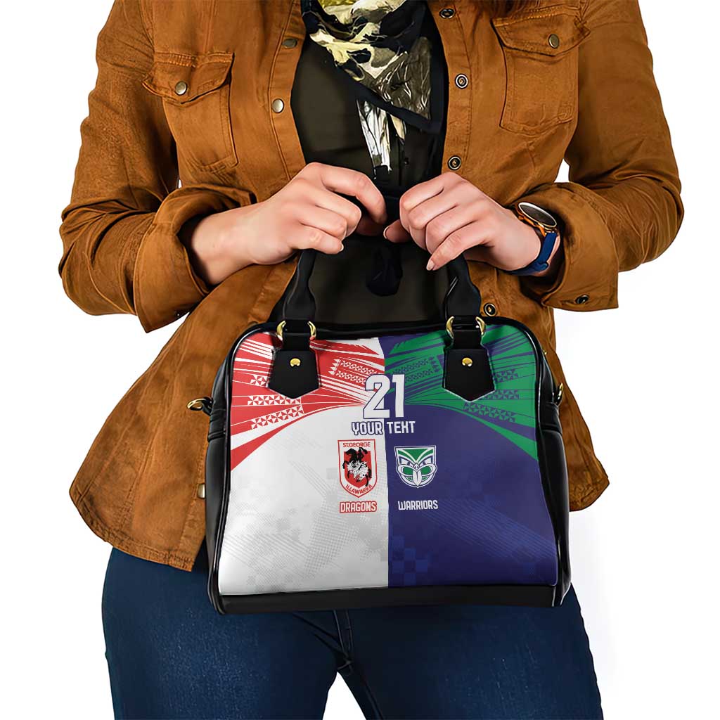 Custom Warriors-Dragons Shoulder Handbag Together Sporty Style