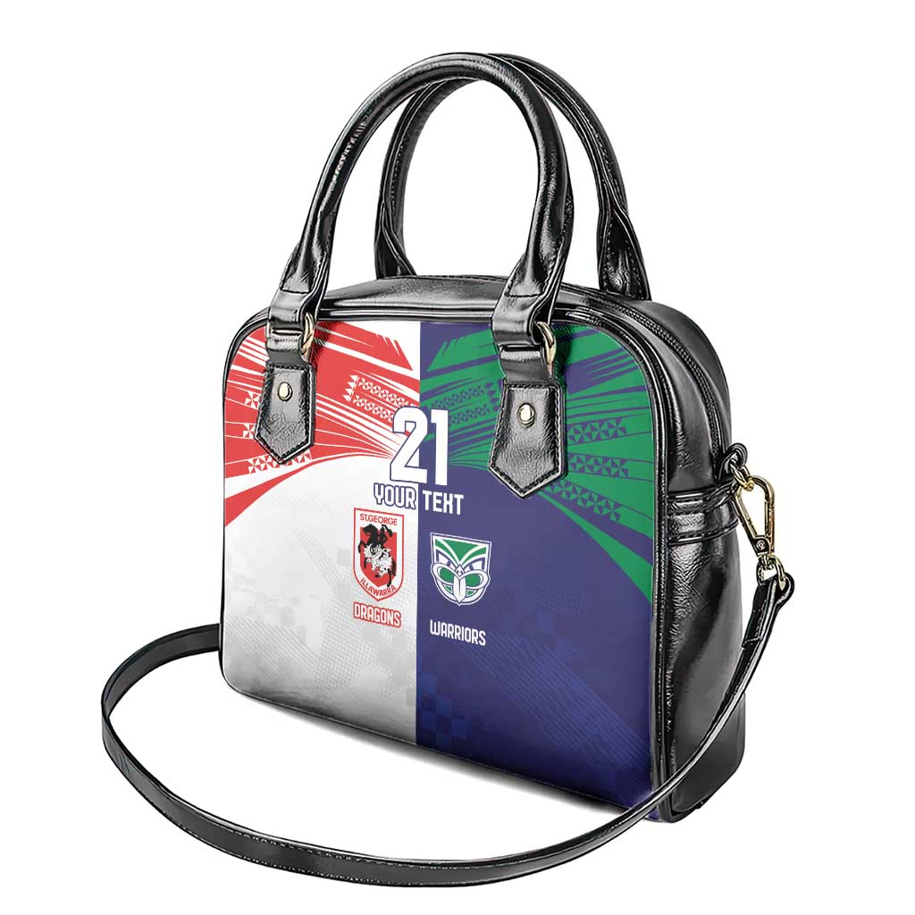 Custom Warriors-Dragons Shoulder Handbag Together Sporty Style