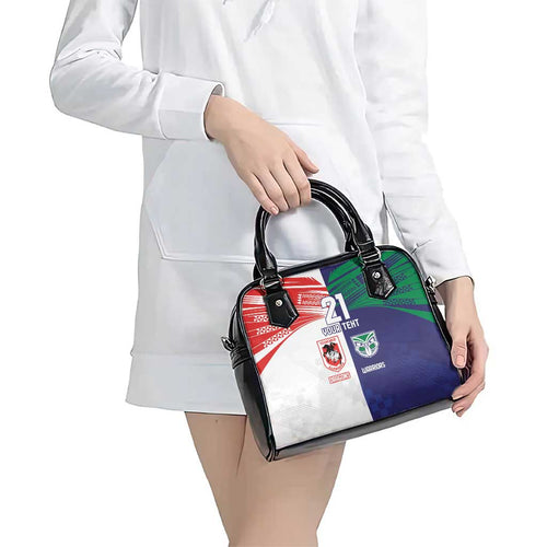 Custom Warriors-Dragons Shoulder Handbag Together Sporty Style