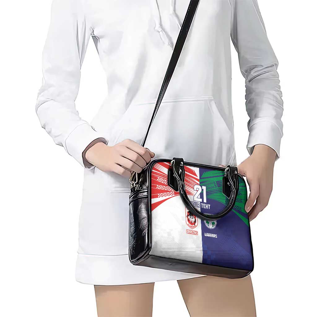 Custom Warriors-Dragons Shoulder Handbag Together Sporty Style