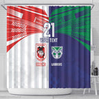 Custom Warriors-Dragons Shower Curtain Together Sporty Style