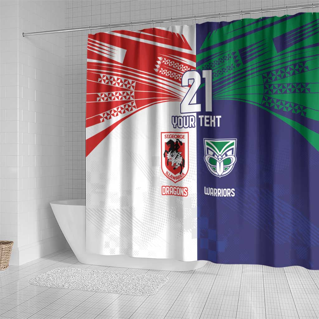 Custom Warriors-Dragons Shower Curtain Together Sporty Style