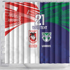 Custom Warriors-Dragons Shower Curtain Together Sporty Style