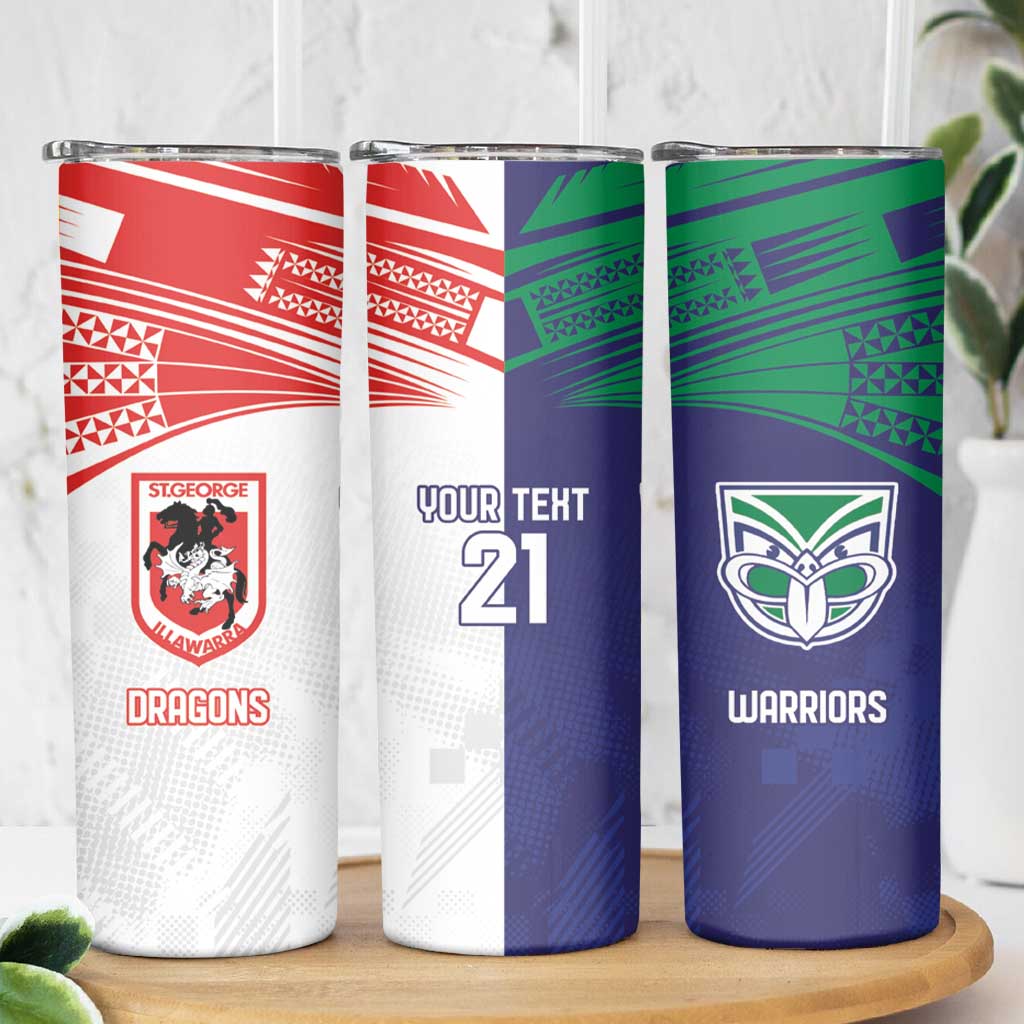 Custom Warriors-Dragons Skinny Tumbler Together Sporty Style