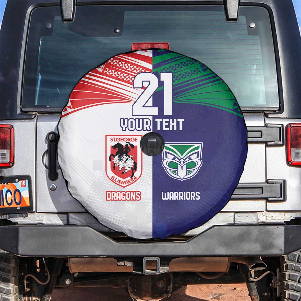 Custom Warriors-Dragons Spare Tire Cover Together Sporty Style