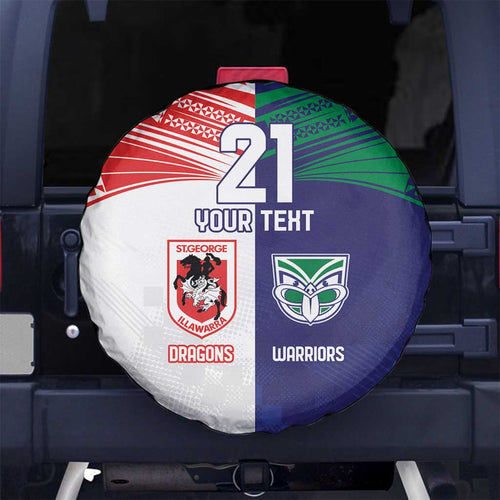 Custom Warriors-Dragons Spare Tire Cover Together Sporty Style