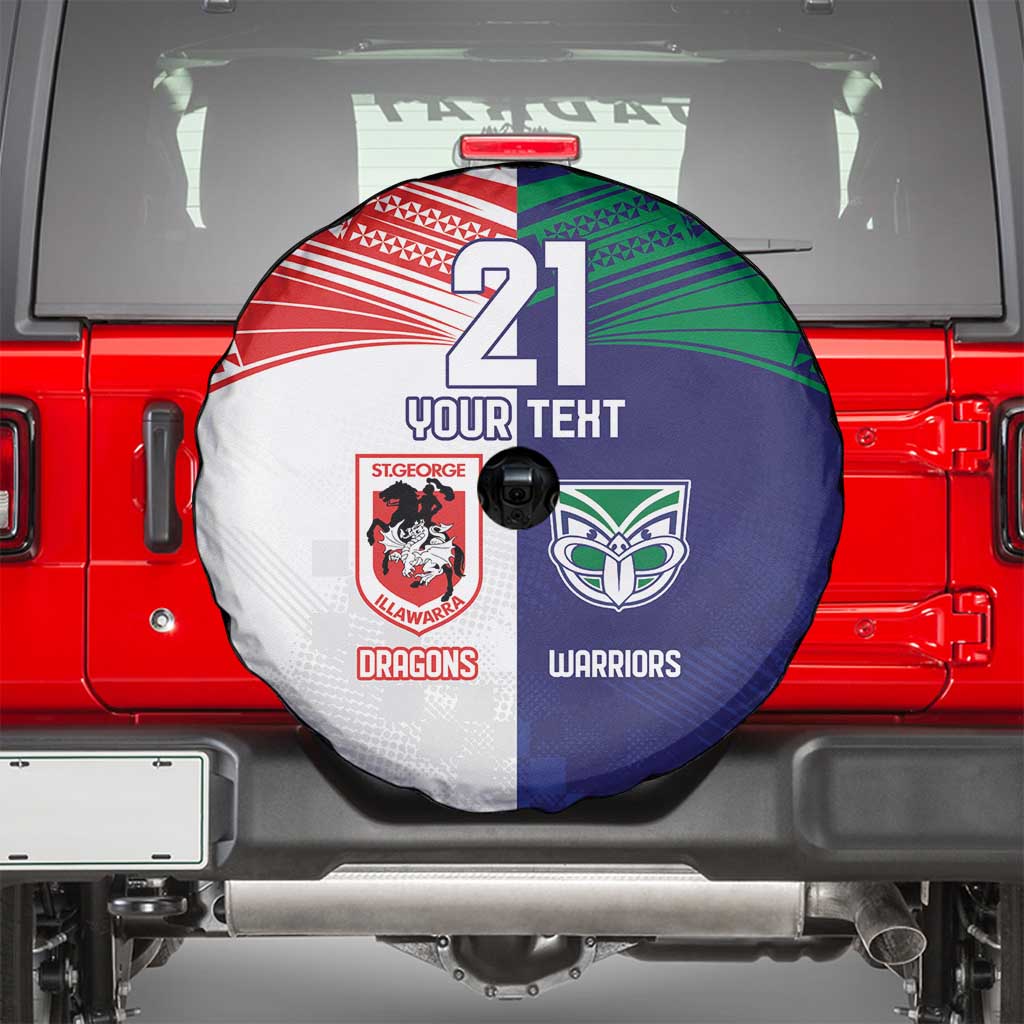 Custom Warriors-Dragons Spare Tire Cover Together Sporty Style