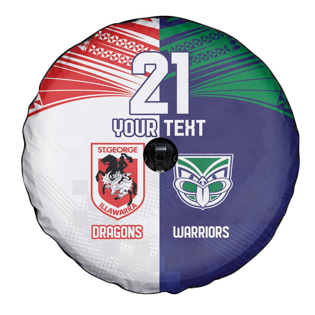 Custom Warriors-Dragons Spare Tire Cover Together Sporty Style