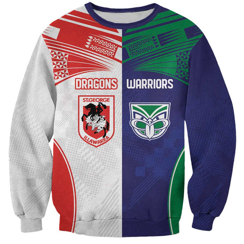 Custom Warriors-Dragons Sweatshirt Together Sporty Style